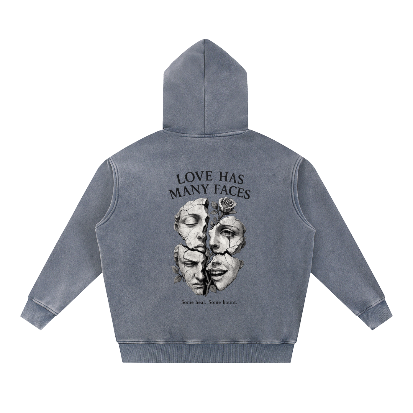 Snow Wash Fleece Oversize Hoodie