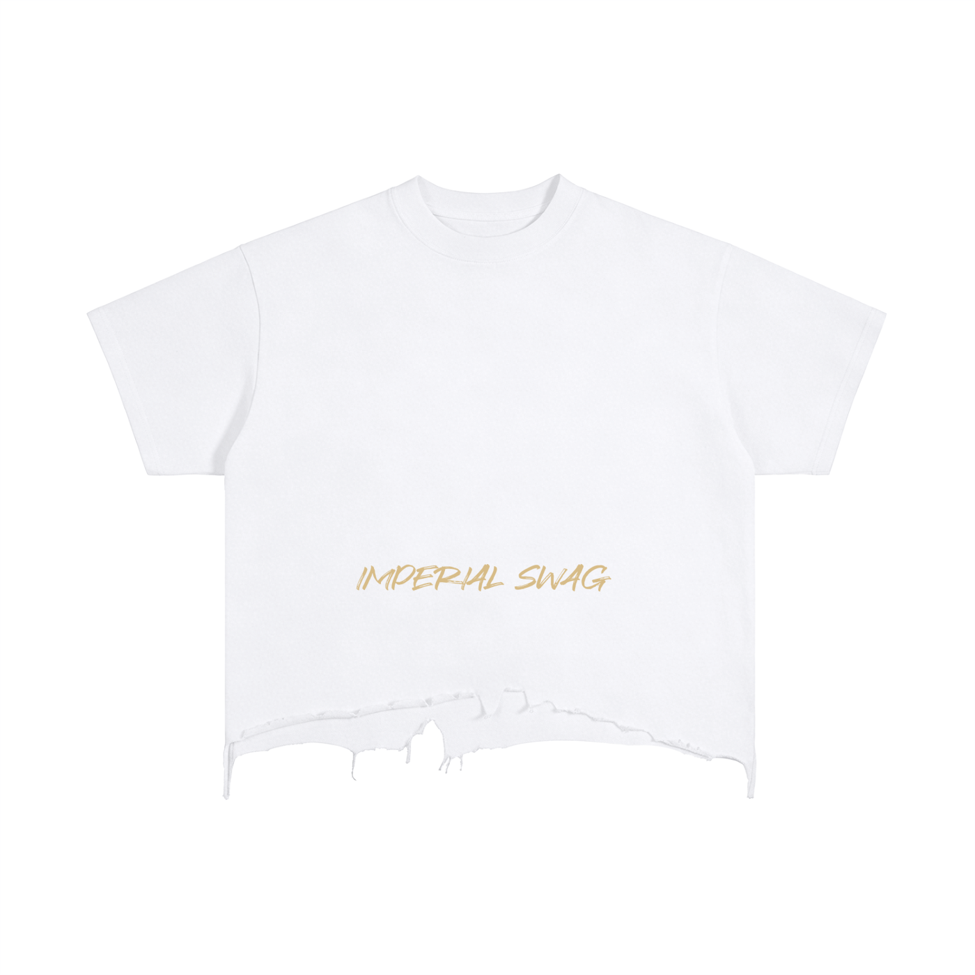 Vintage Wash Boxy Distressed Hem T-Shirt