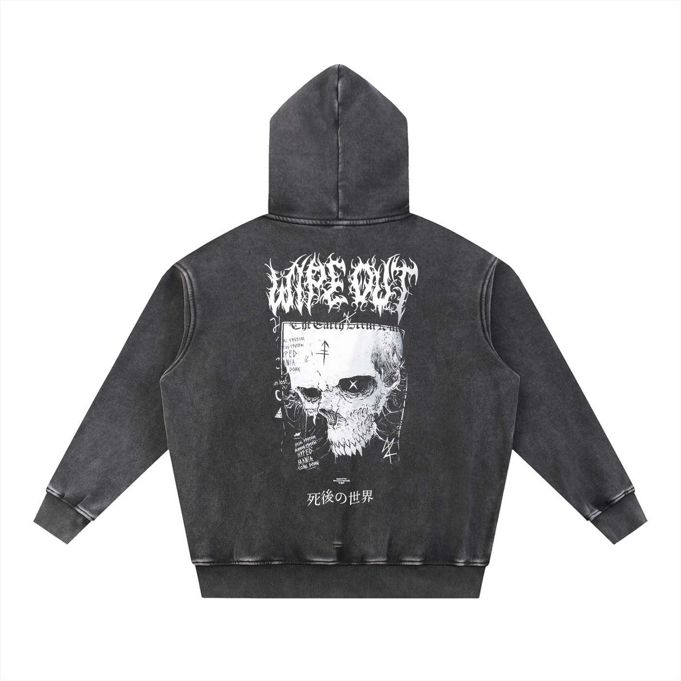Snow Wash Fleece Oversize Hoodie