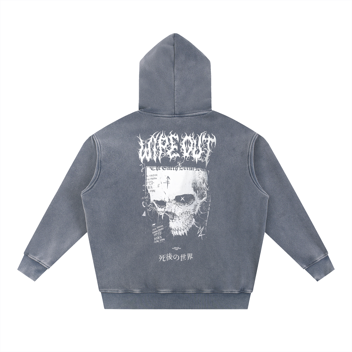 Snow Wash Fleece Oversize Hoodie