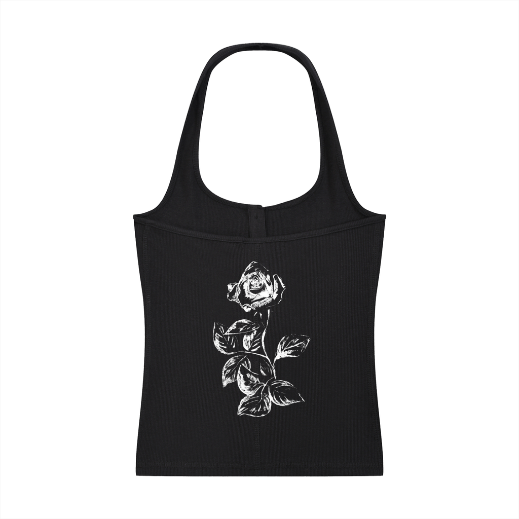 Women's Ribbed Henley Tank Top