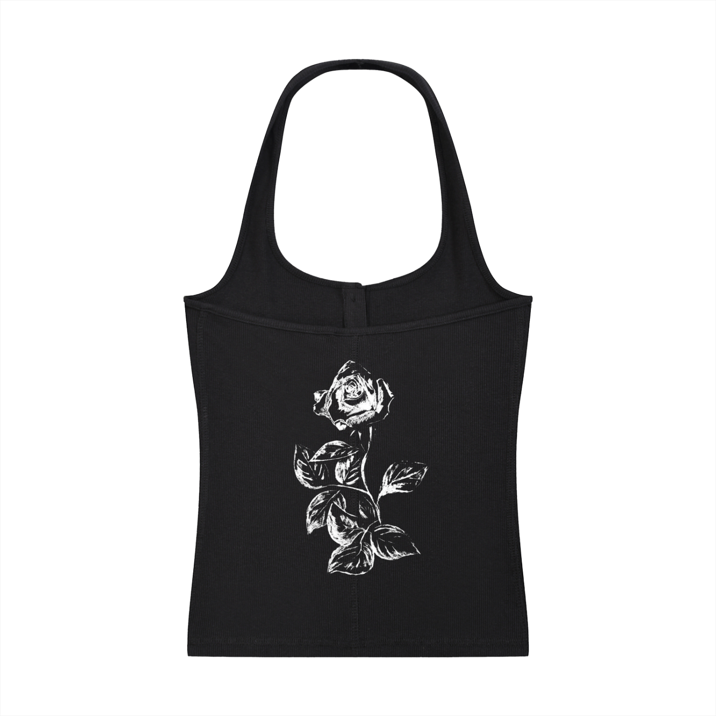 Women's Ribbed Henley Tank Top
