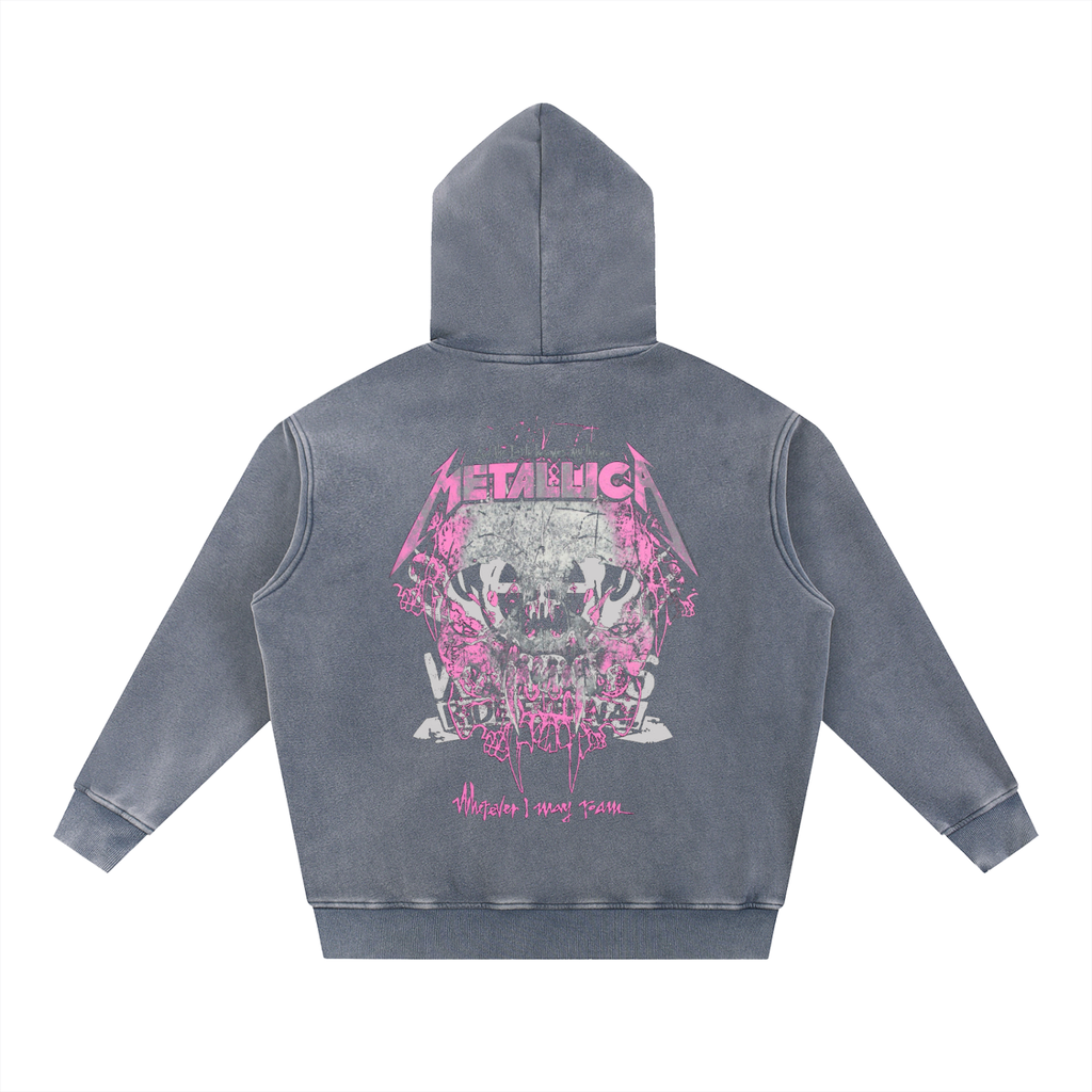 Snow Wash Fleece Oversize Hoodie