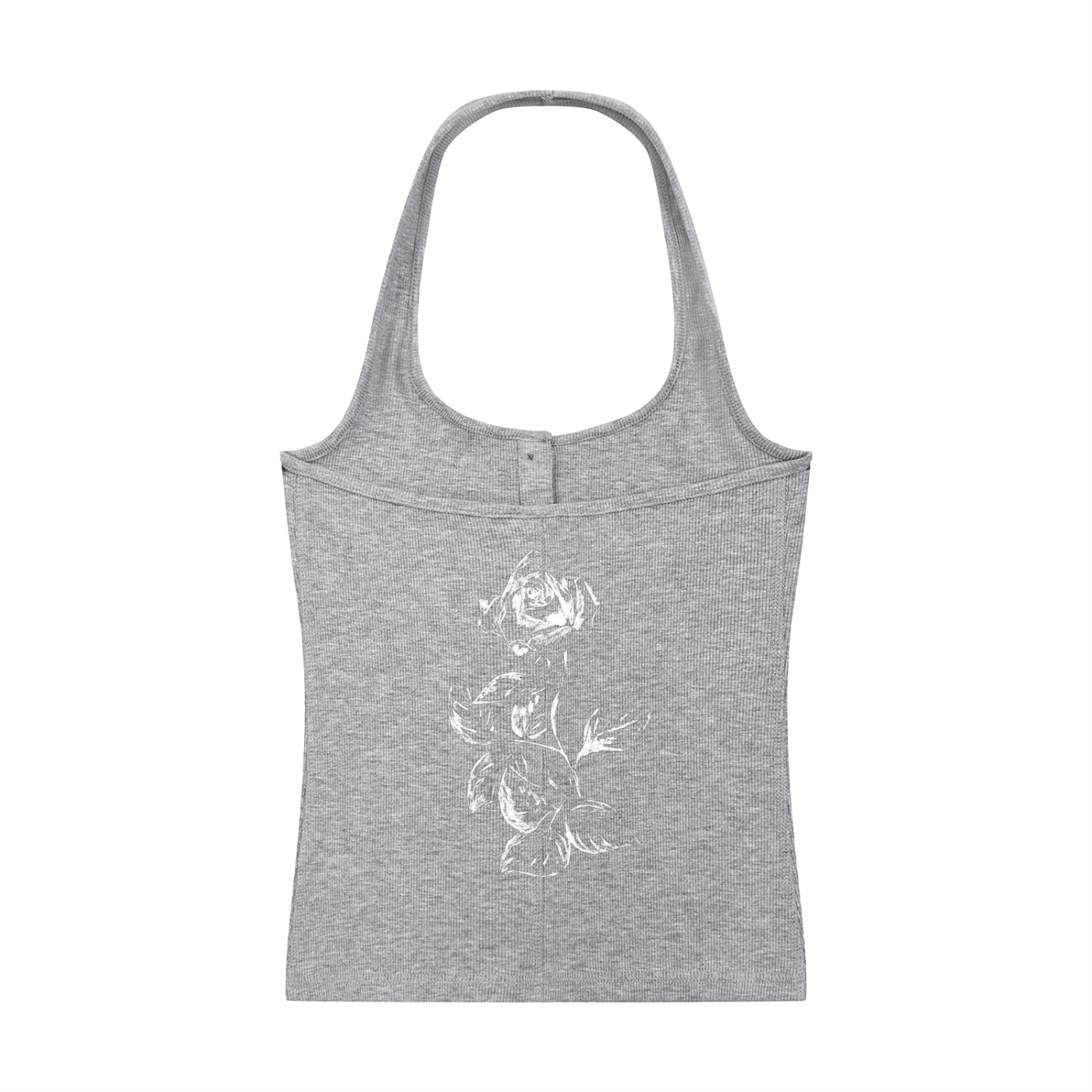Women's Ribbed Henley Tank Top