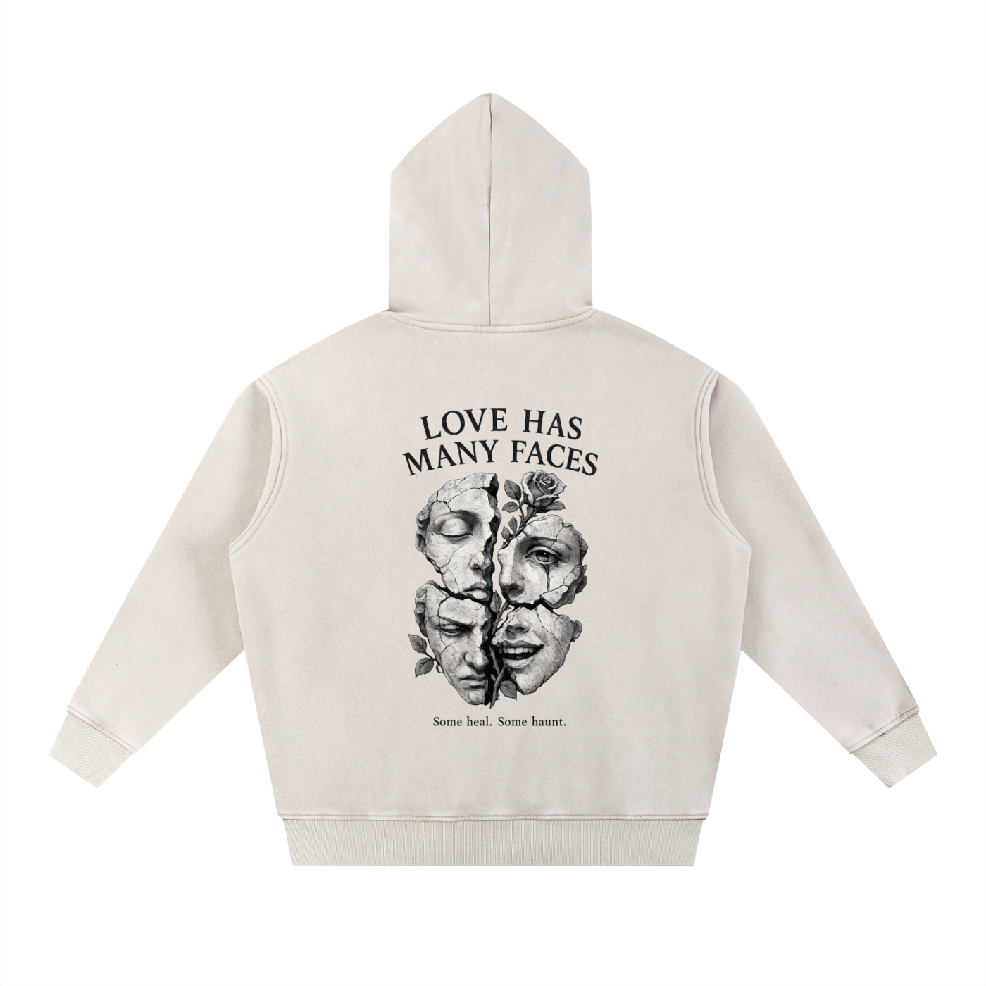 Snow Wash Fleece Oversize Hoodie
