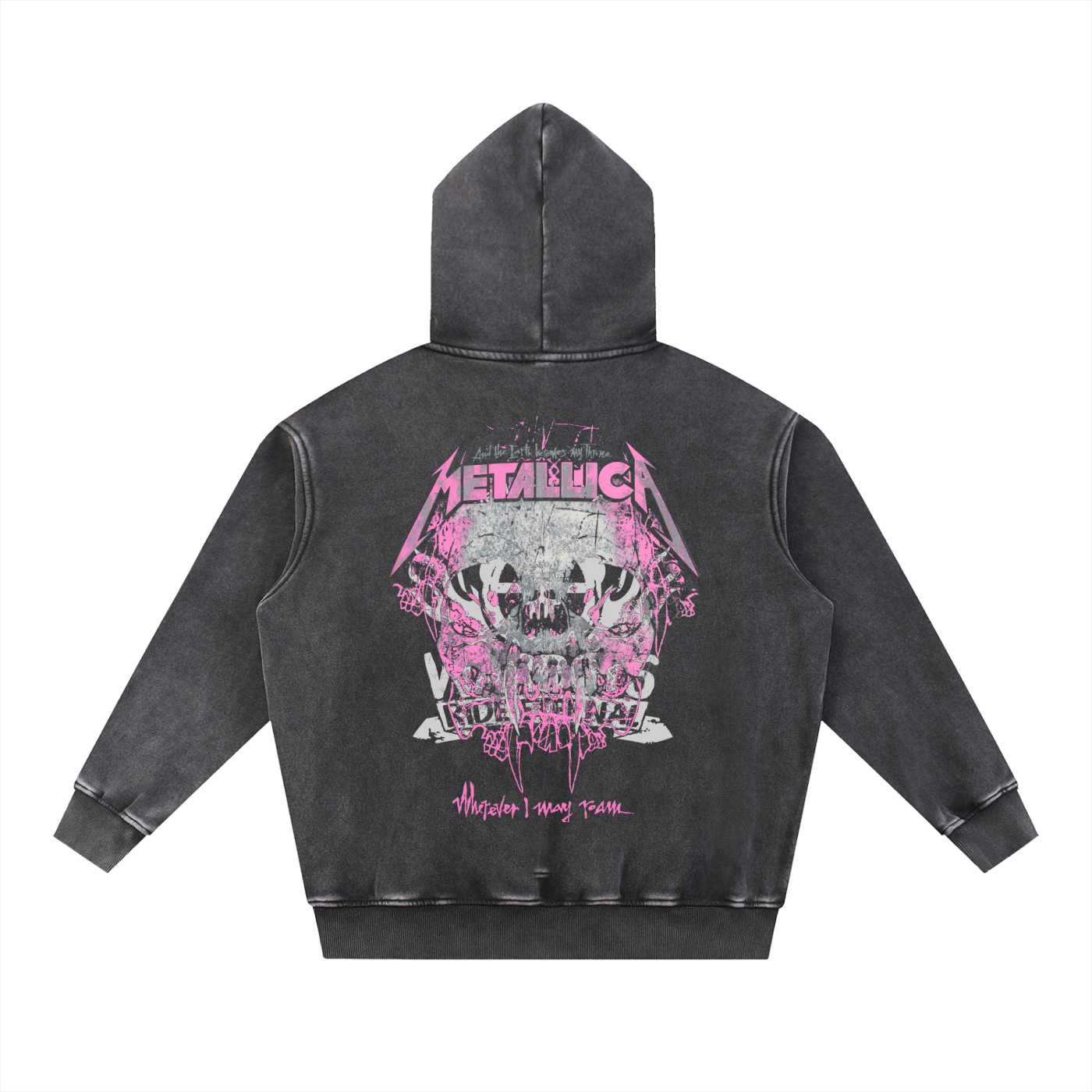 Snow Wash Fleece Oversize Hoodie