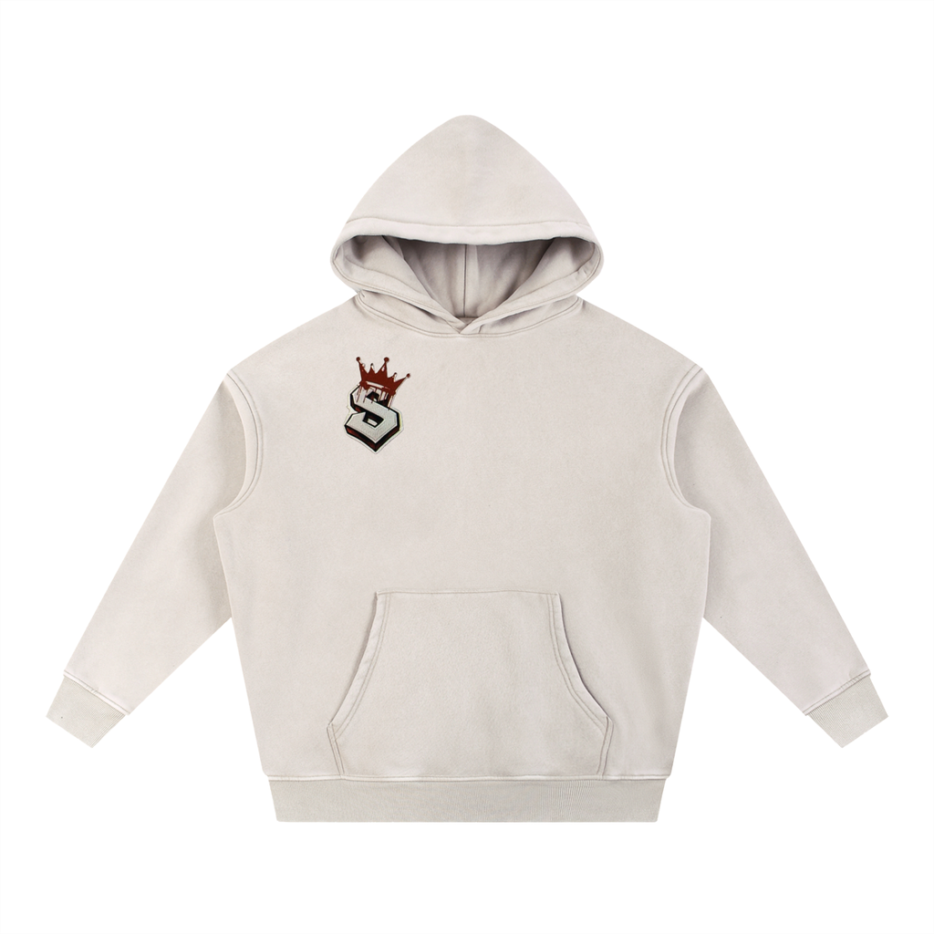 Snow Wash Fleece Oversize Hoodie