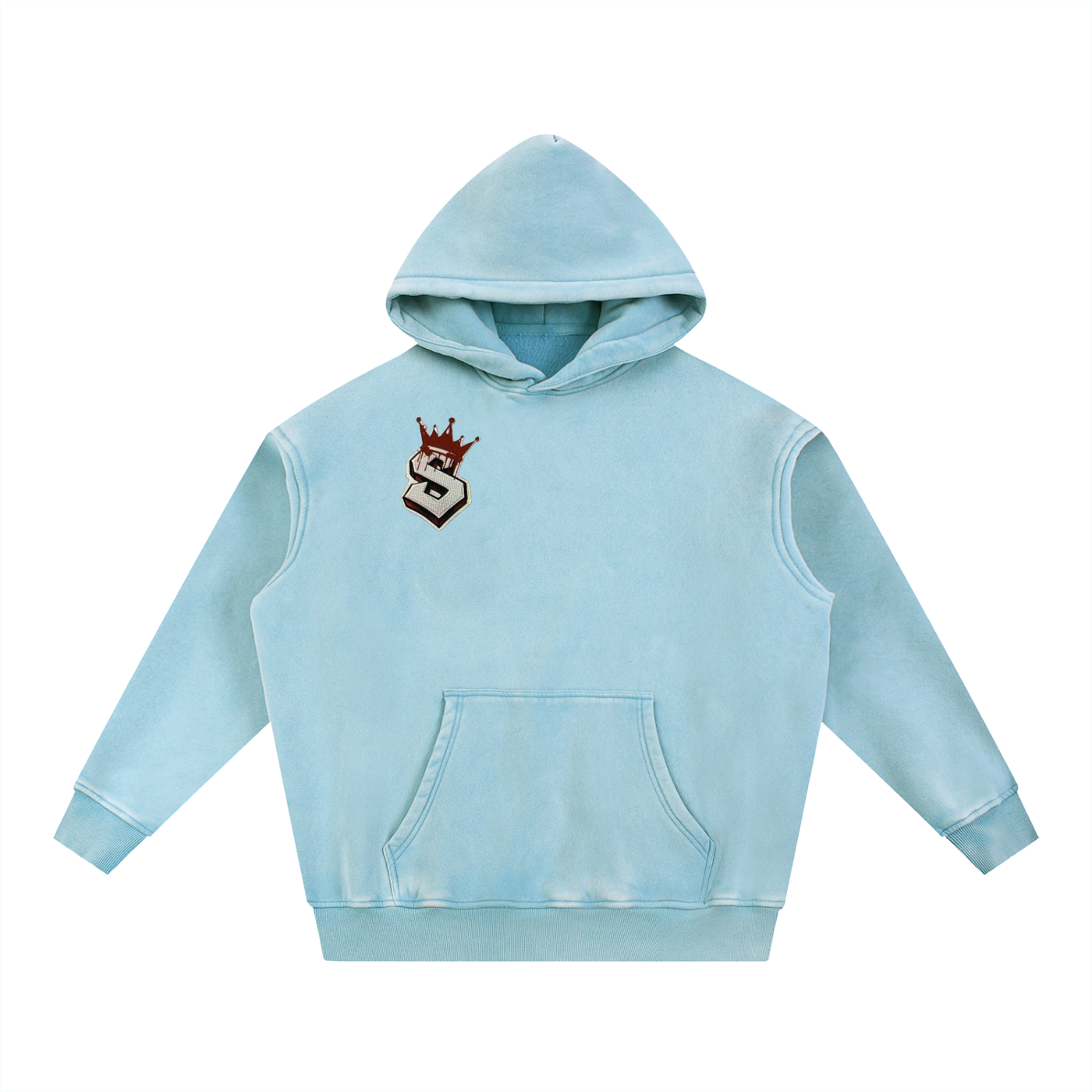Snow Wash Fleece Oversize Hoodie