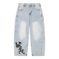 Men's Vintage Wash Sunfade Barrel Leg Jeans