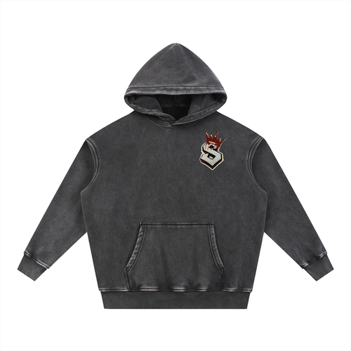 Snow Wash Fleece Oversize Hoodie