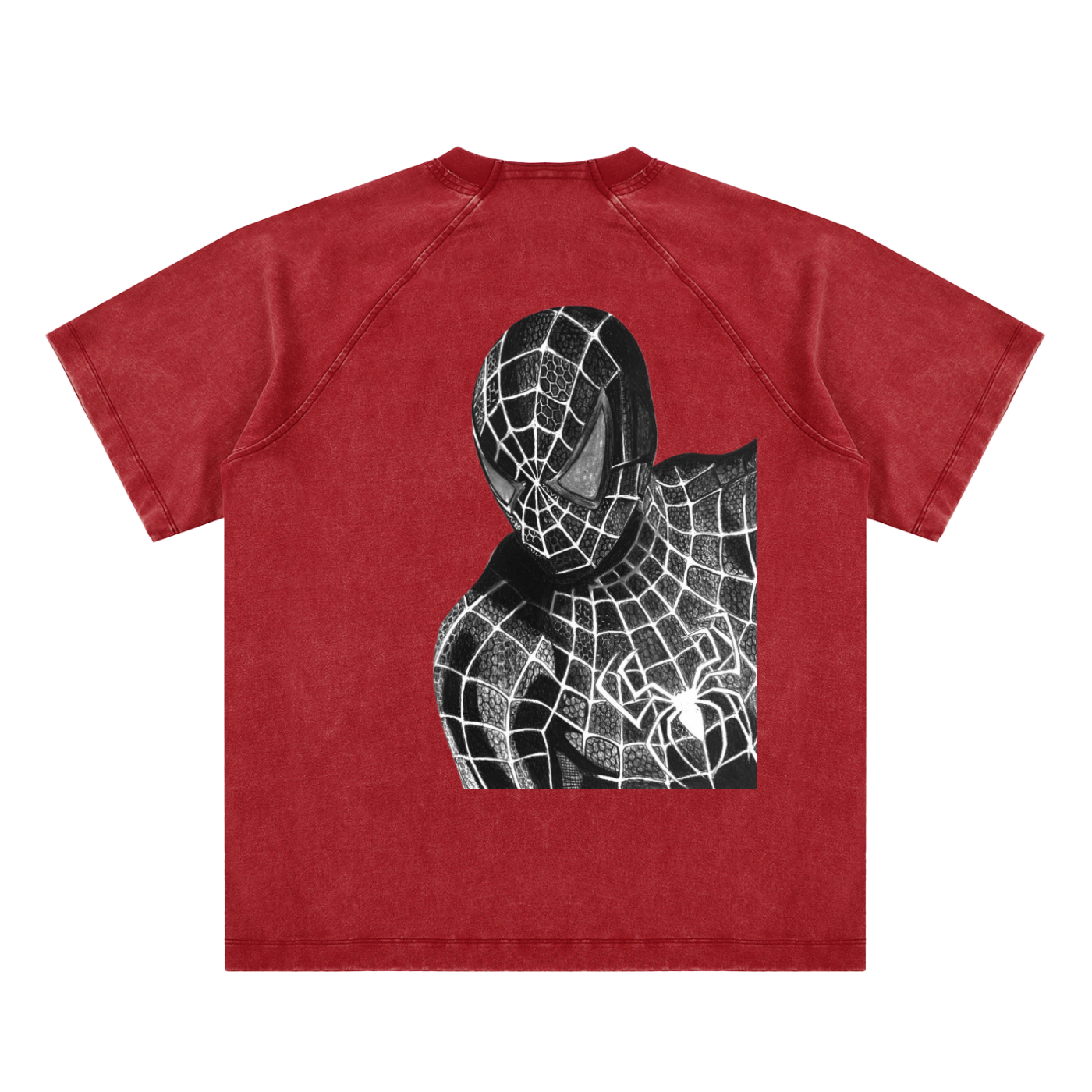 Vintage Washed Raglan Cotton T-Shirt
